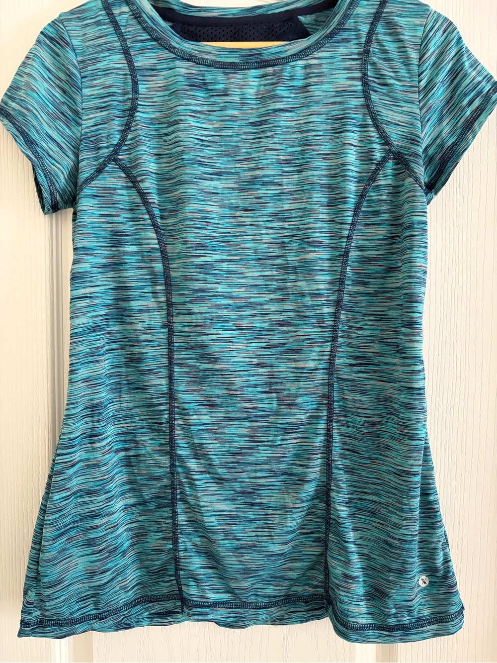 5/$25 Women’s Teal Space-Dyed Active Short Sleeve Jersey by lululemon athletica